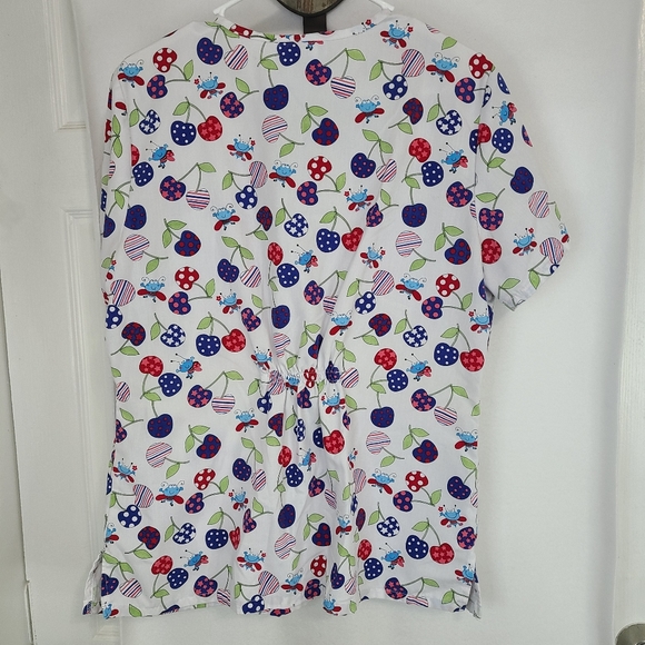 (778) SB Scrubs, Woman's Short Sleeve Work Scrubs, Size: Medium Color: White - Picture 15 of 16